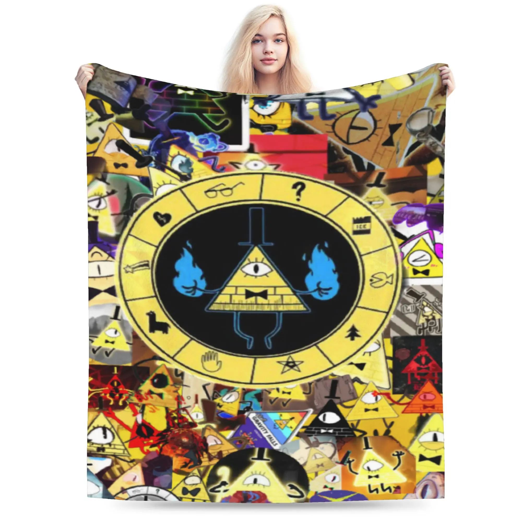 Gravitys Falls Blanket Super Soft Cozy  Throw Blankets for Bed 50x60 Inch Multiple Sizes Bedding Throws