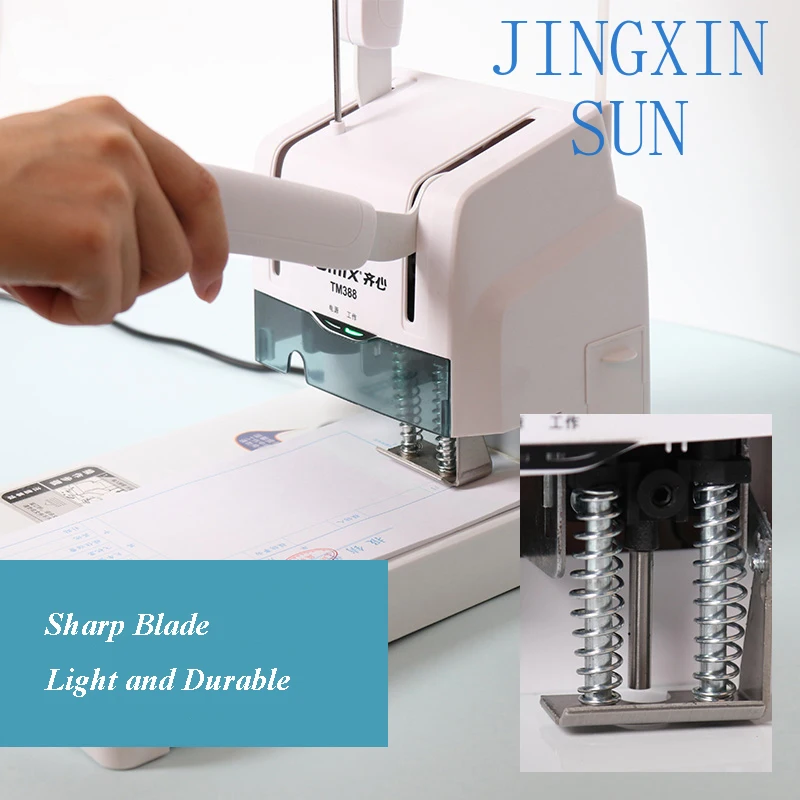 Automatic Binding Machine Financial Accounting Paper Hot Melt Binding Machine Manual Mini Paper Punching Machine TM388