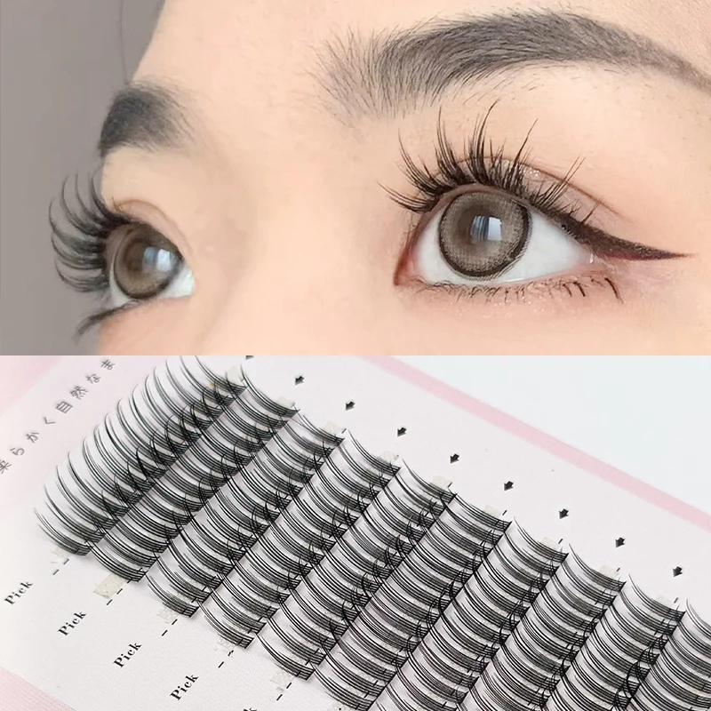 3D New Spikes Eyelashes Fishtail Cluster Eyelashes Personality Eyelash Extension Eyelashes Bundle Professional False Eyelashes