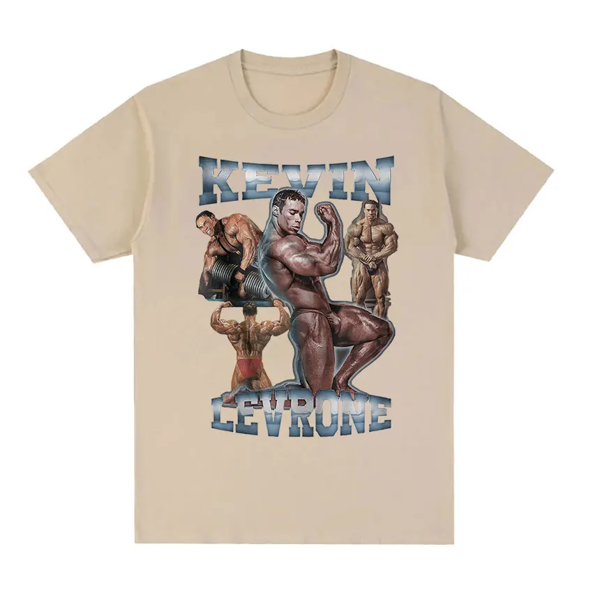 Kevin Levrone Gym Graphic T Shirt Maryland Muscle Machine Vintage Gothic T-shirts Men\'s 100% Cotton Oversized T-shirt Streetwear