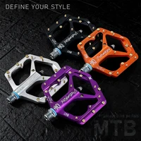 Pedales de Bicicleta de Montaña KRSEC con Rodamientos DU, Pedales de Bicicleta de Carretera de Aleación de Aluminio CNC con Pernos, Rodamientos Sellados