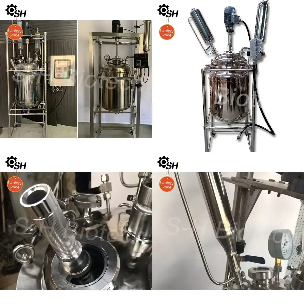 

Professional Manufacturer's 5L Stainless Steel Reaction Kettle Automatic Grade Pressure Vessel Engine Motor Pump Good Quality