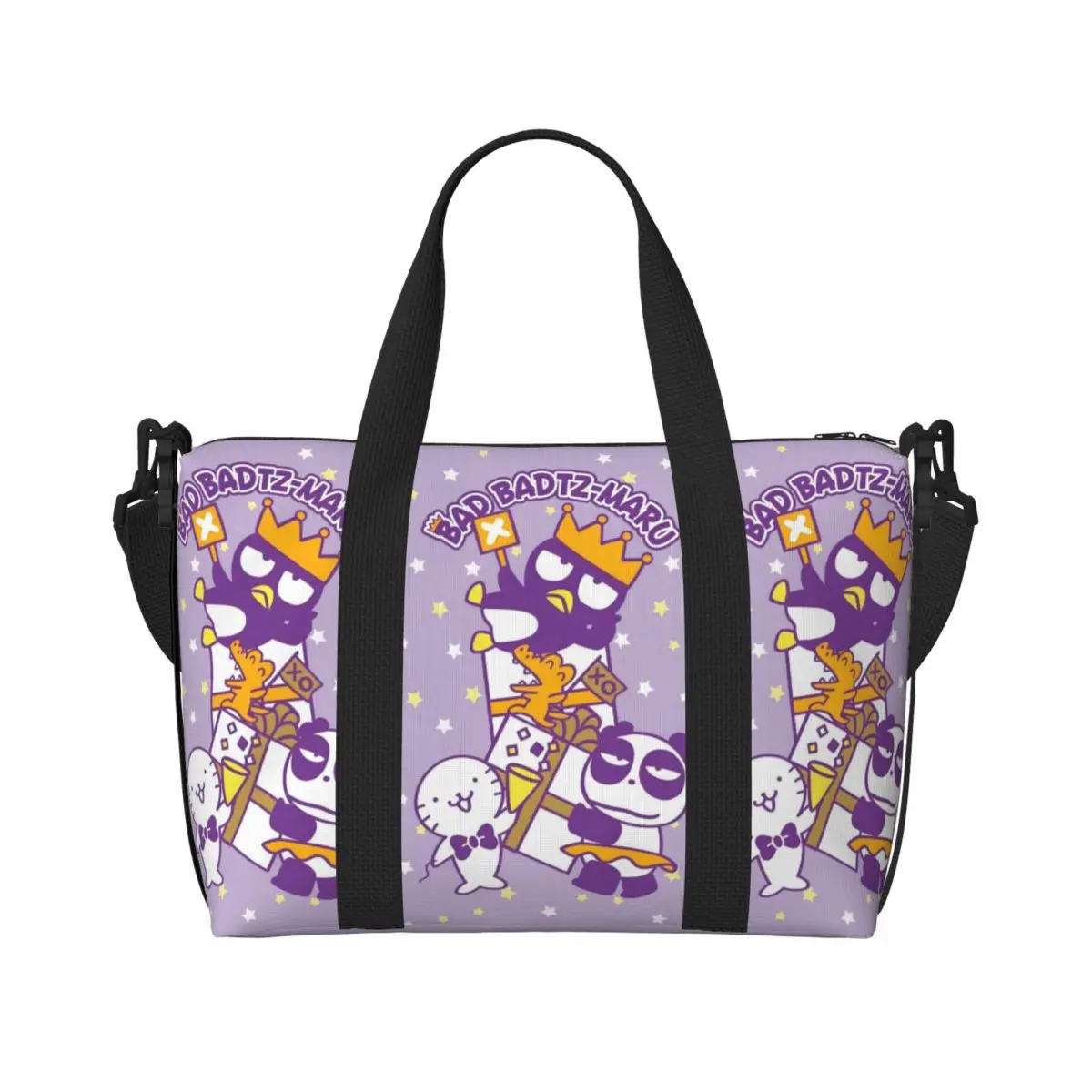 

Custom BADBADTZ-MARU Tote Bag Women Large Capacity Penguin Anime Gym Beach Shoulder Travel Bag