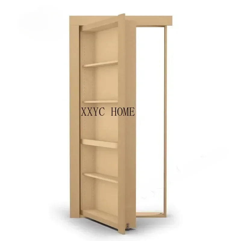 Modern Push Hidden Door For Hotels Villa House Aluminium Frame Secret Hidden Bookcase Door