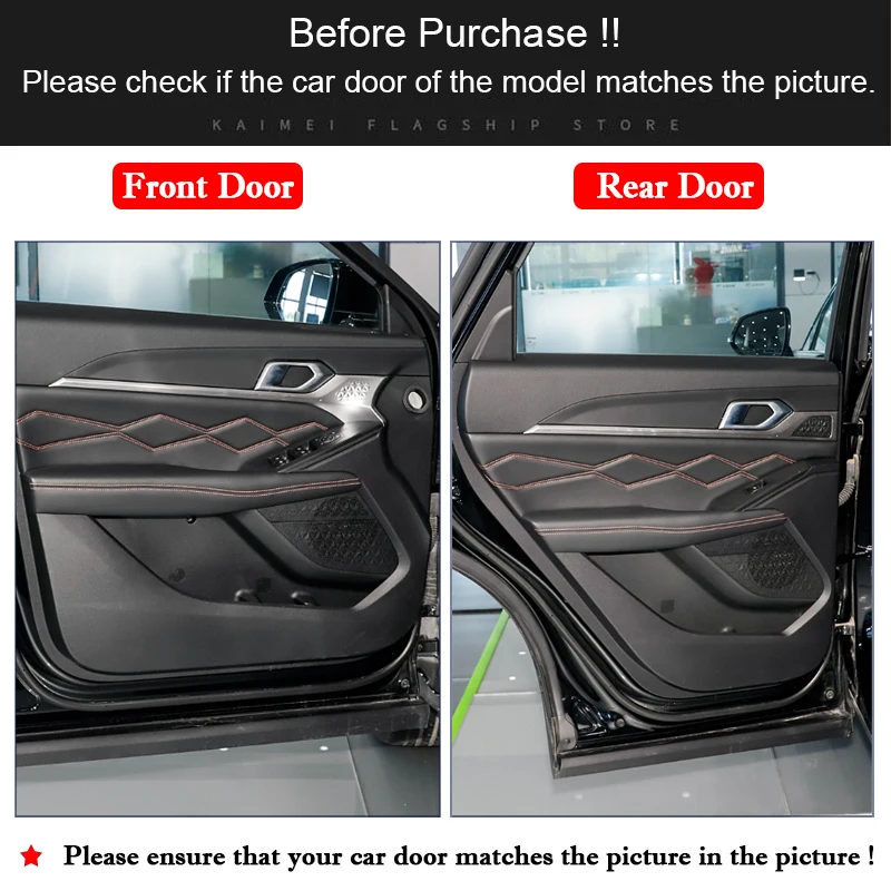 For Haval Shenshou 2021 2022 2023 2024 2025 Car Door Anti Kick Pad Leather Protection Film Protector Stickers Auto Accessories