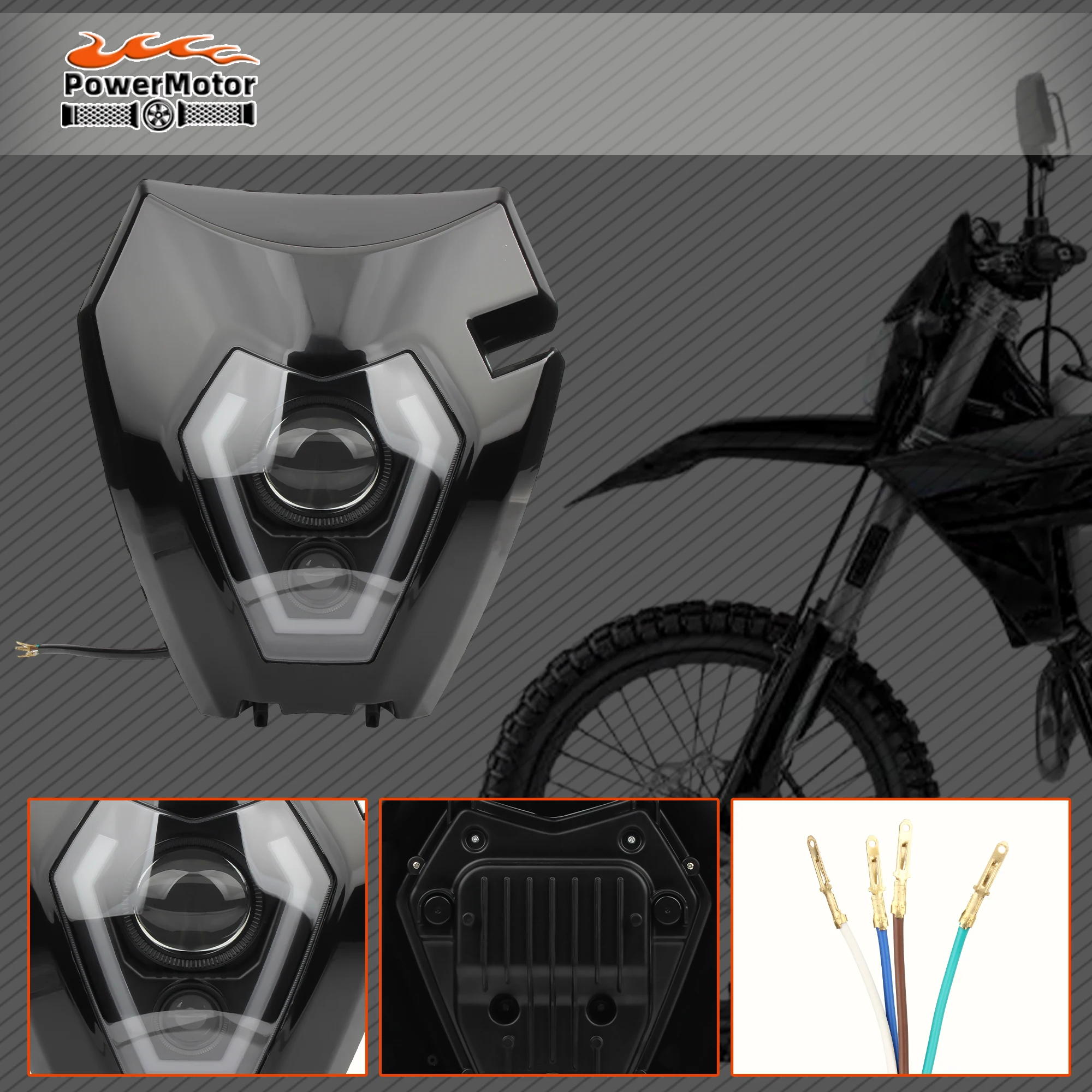 

Motorcycle Headlamp For KTM EXC-F 150 300 350 450 2013-2022 Motocross Headlight Plate For KTM EXC 125 150 250 300 450 2008-2013