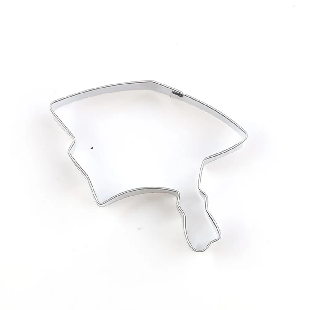 4Pcs Stainless Steel Cookie Cutter Graduation Gown Certificate Hat Shape Non-Toxic Eco-Friendly Biscuit Mold DIY Cake Chocolate