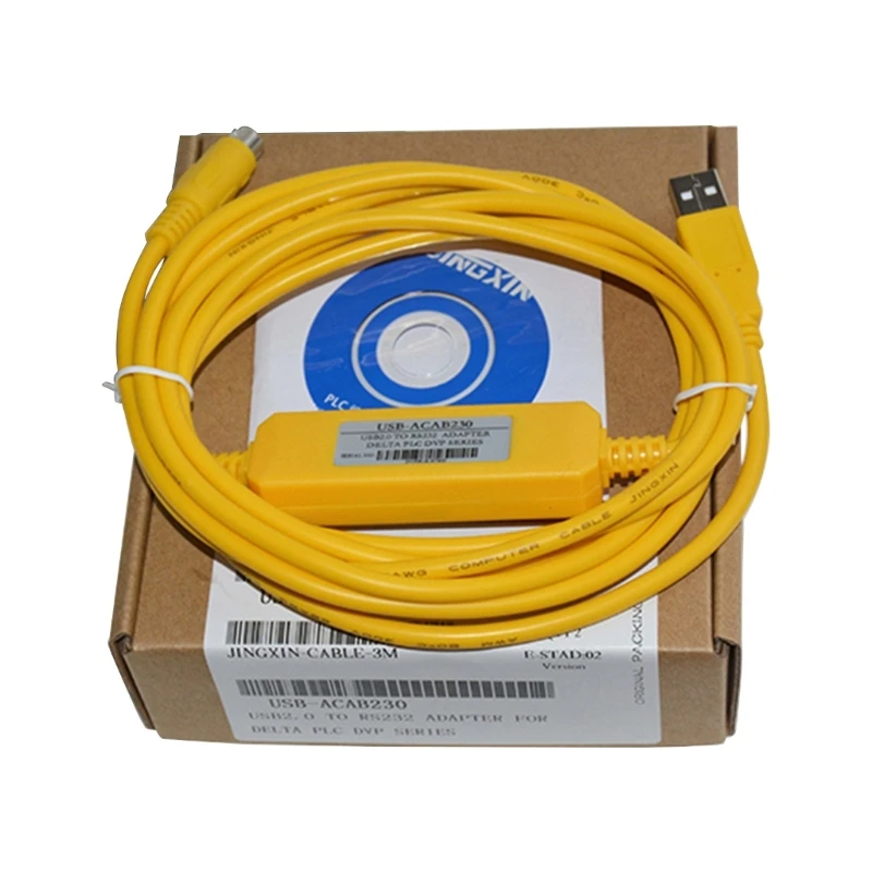 PLC Download Line PLC Programming Cable USB-DVP USB-ACAB230 High Flexible