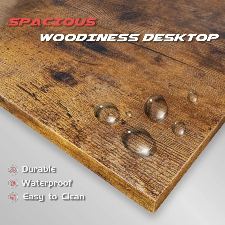 مكتب ألعاب على شكل حرف L مع حامل شاشة كبير لإعداد ألعاب المكتب المنزلي والكمبيوتر الشخصي، مكتب كمبيوتر زاوية قوية مع كافية