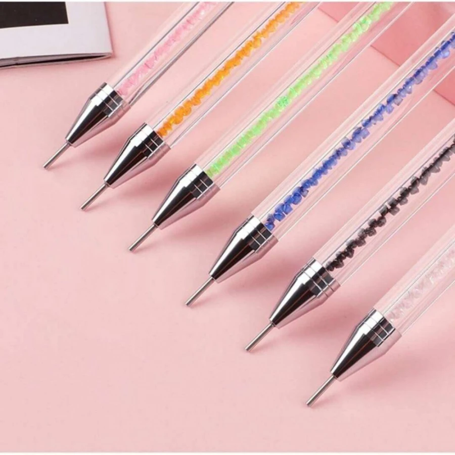Strass-Aufnahmestift, Doppelseitiger Wachsstift für Nägel, Edelsteine, Kristalle, Nieten, Maniküre, Nagelkunst, DIY-Dekorationswerkzeug – Detail 11