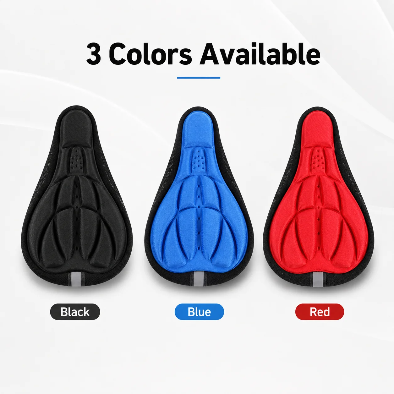 PINMOAP 1PC Bike Seat Cover Soft Padded Bicycle Saddle Cushion Waterproof Gel Seat Cover Fit MTB Road Bike Cycling Comfort