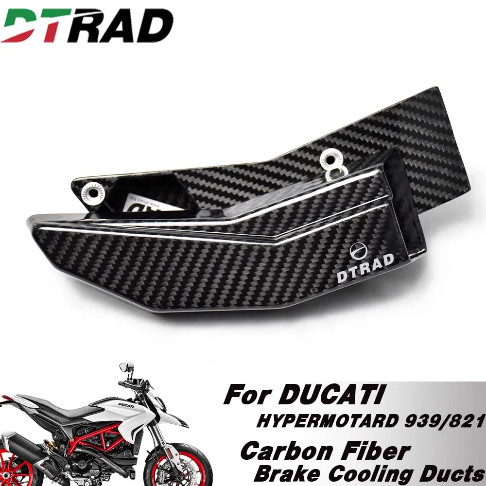 Carbon Fiber Air Duct Brake Cooling Mounting kit Caliper Channel For DUCATI HYPERMOTARD 821 2013-2015 939 2016-2018 Accessories