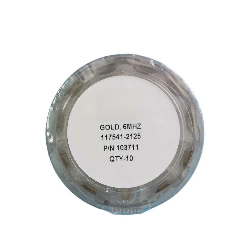 Crystal Oscillator 103264 103263 Alloy: Gold-plated crystal oscillator, quartz chip, electrode chip, 6MHZ