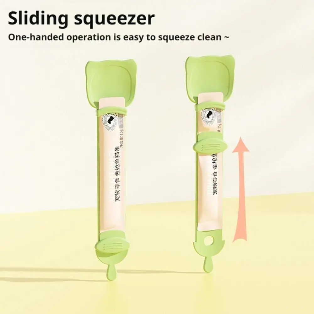 

1/3pcs Cat tail shaped pet feed spoon Food spoon Cat indoor feed squeeze liquid puppy kitten food strip treat spoon dispens G4M1