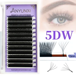 6D/5D/4D/3D W Shape Lashes Extension Automatic Flowering Premade Fan Eyelashes Natural Makeup Supplies  YY EyeLash Extensions