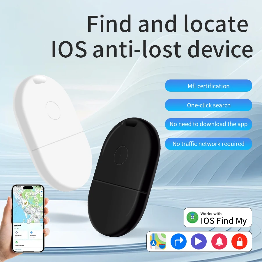 

Portable Smart Bluetooth GPS Tracker Locator IOS Find My App Mimi Tracker Suitable Elderly Children Pet Luggage Wallet Locate