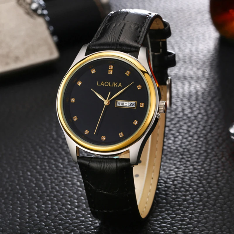 Relojes de lujo de marca superior para Hombre, Reloj de pulsera de cuarzo analógico de Metal Simple, correa de Reloj de cuero, relojes de negocios informales para Hombre, Reloj para Hombre