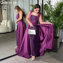 Customized Formal Dress Prom Dearin Shoulder Girdle Column Ankle Length Skirts Vertically Bespoke Occasion Dresses Saudi Arabia