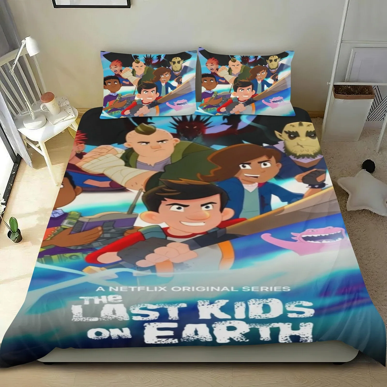 Exquisite Last kids on the earth Wallpaper Anime Digital Printing Bedding Set Duvet Cover Comforter Bed Youth Kids Girl Boy Gift