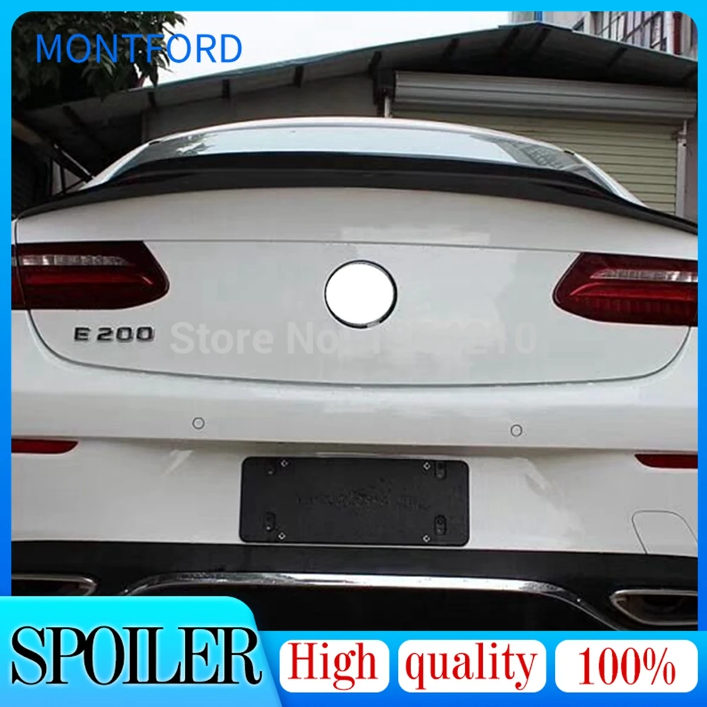

For Mercedes Benz 2017-2019 W238 C238 E250 E400 E500 E550 E Class PSM Style Carbon Fiber Rear Trunk Spoiler Tail Boot Lip Wing