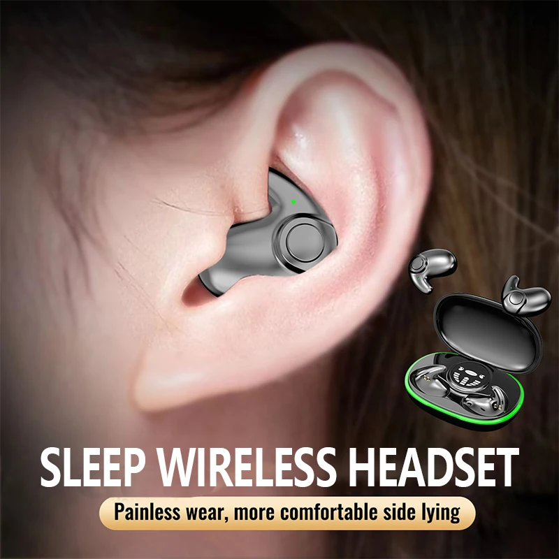 Invisible Sleep Earphones IPX5 Waterproof Noise Reduction Earbuds Bluetooth 5.3 Touch Control Wireless Headphones 2026 New — product photo 1 of 1