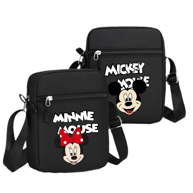 Disney Mickey Mouse cartoon bedrukte jongen messenger bag schattige Minnie casual populaire lichtgewicht mobiele telefoon schoudertas