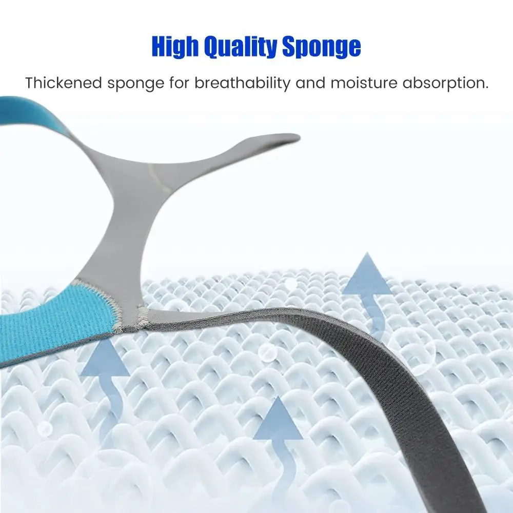 Adjustable Replacemen CPAP Headband Double Layer Composite sponge Face Mask Headband Elastic
