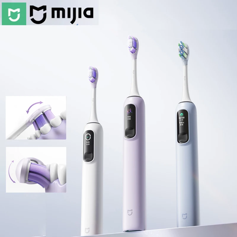 MIJIA Sonic Vibration Electric Toothbrush Pro,Smart 4 Modes, Long Battery Life, IPX8 Waterproof,LED Screen & Travel Lock