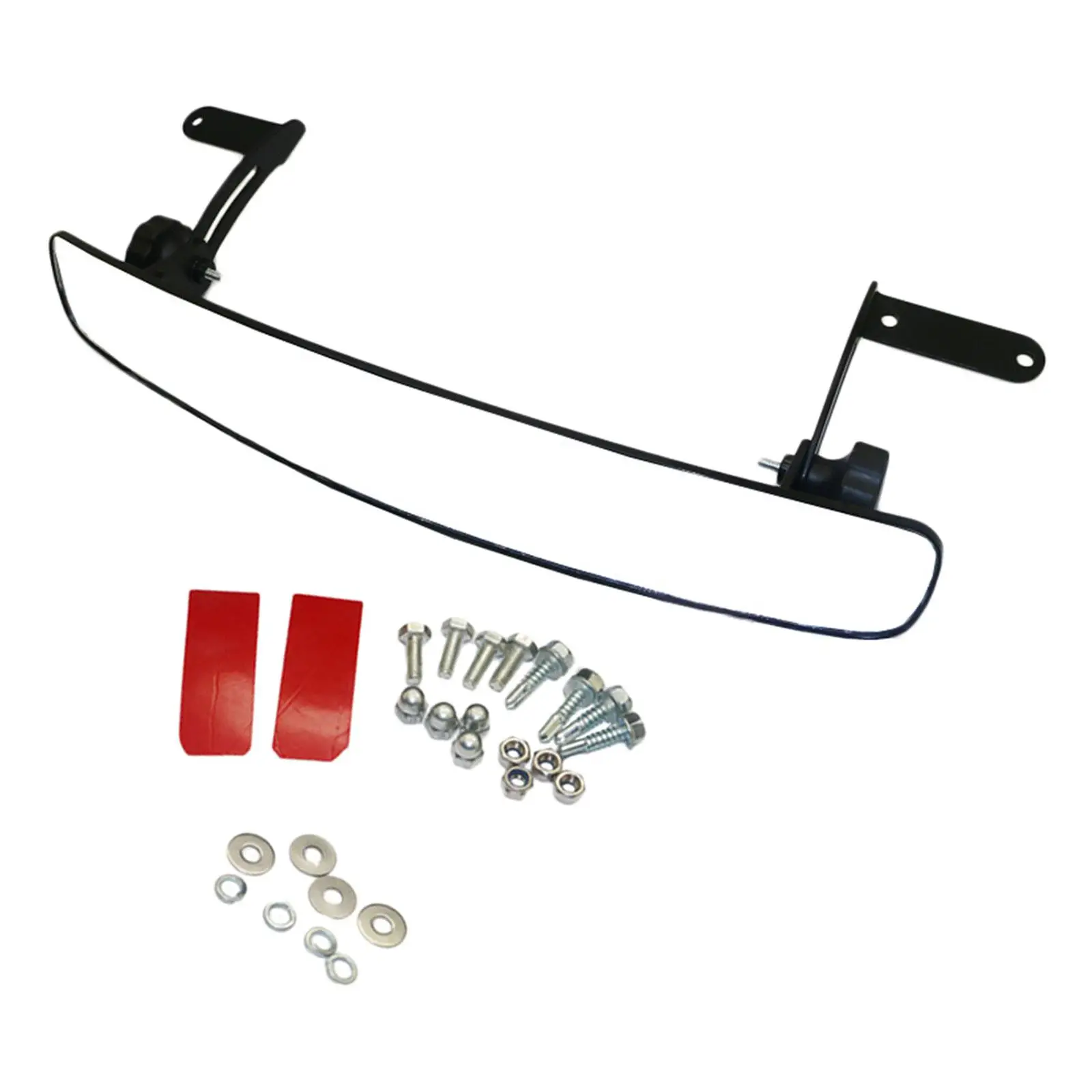 

Black Golf Cart Rear View Mirror Easy to Install Replaces Spare Parts 42.5cmx7cm Club Car Accessories Clear Image Central Mirror