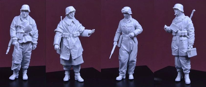 1/35 Resin Model Figure GK ,4 Figure , Unassembled and unpainted kit