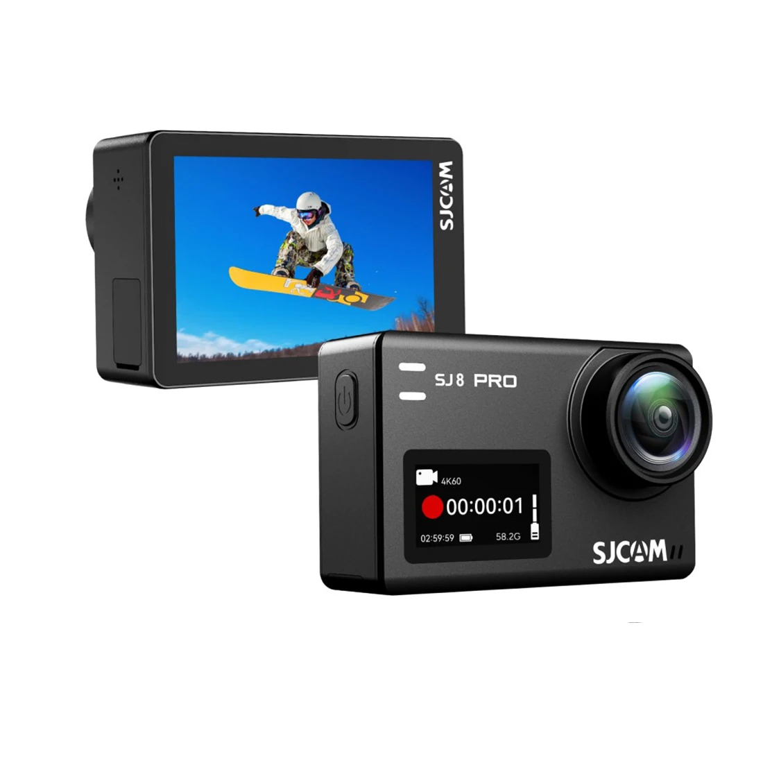 SJCAM SJ8 Pro Motion Camera 4K 60FPS 6-Axis Gyro Stabilizer 30M Waterproof Sports Camera 5G WiFi 170°Wide Angle Touch Screen Cam