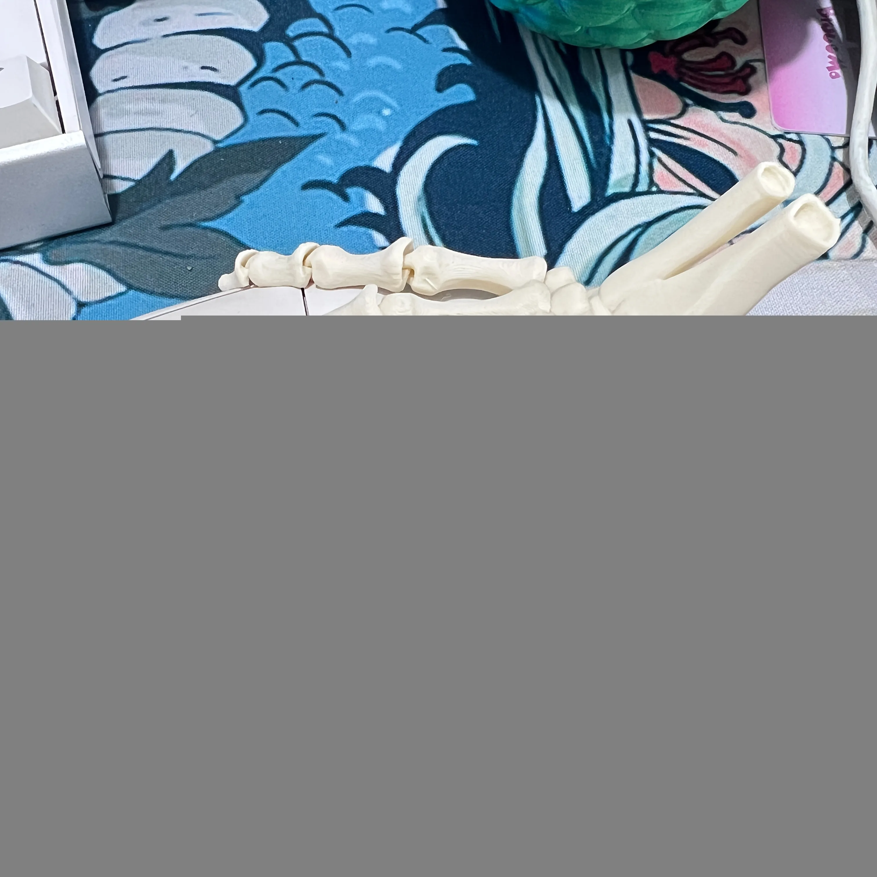 زخرفة تمثال مطبوعة ثلاثية الأبعاد، عظم يد الهالوين، زينة للعطلات، مادة PLA، ديكور داخلي، هدايا العيد، الهالوين #4