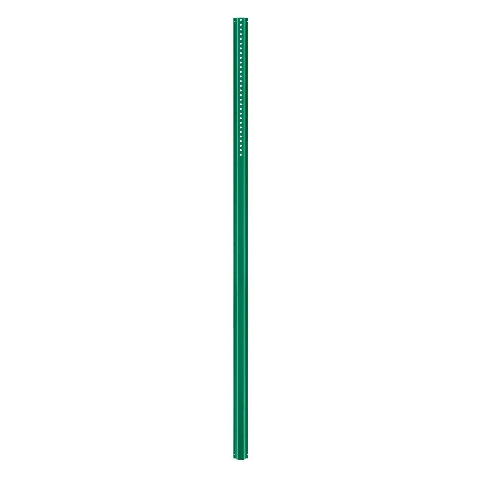

Set of 4 Heavy Duty 8ft U-Channel Sign Posts, Green Galvanized Steel Fixed Fence Post for Garden or Farm Use