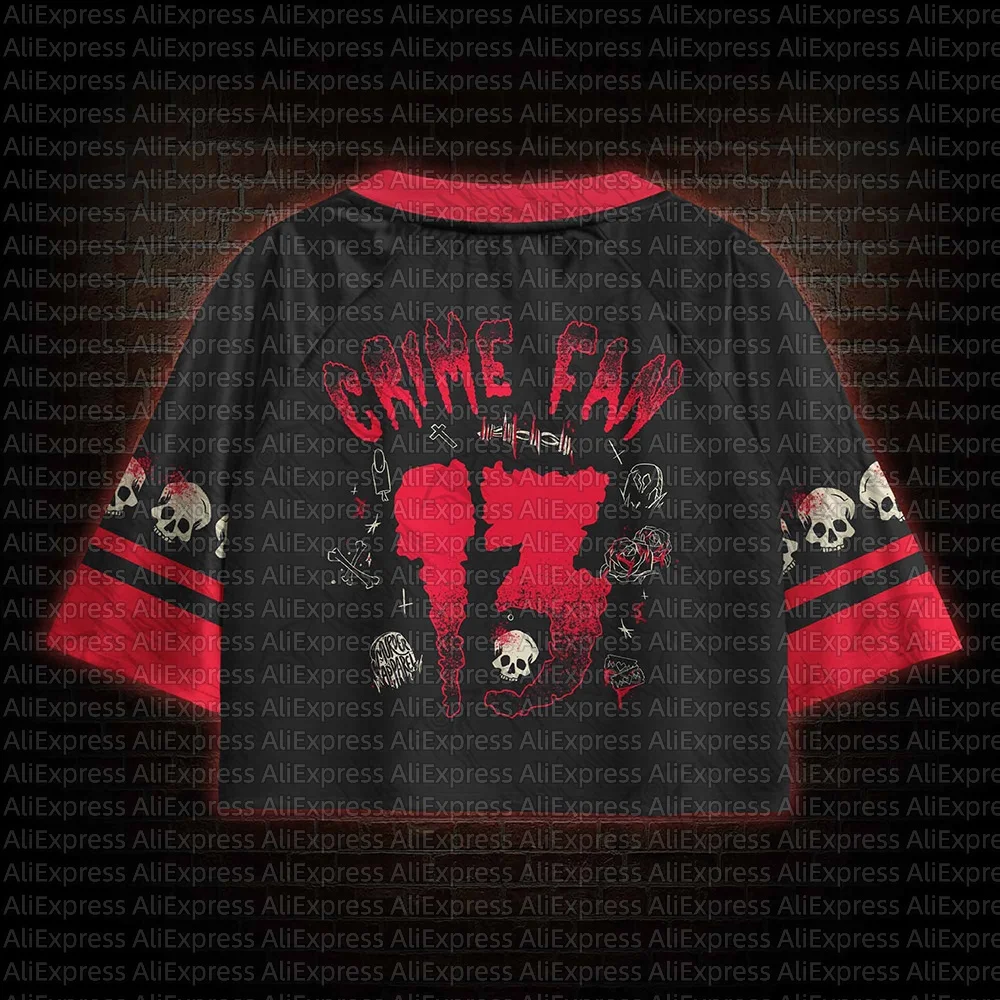 2026 New Movie Sports Fashion Adult Children V-neck Crop Top T-shirt Street View Clothing Gothic Horror Fan Gift view 2