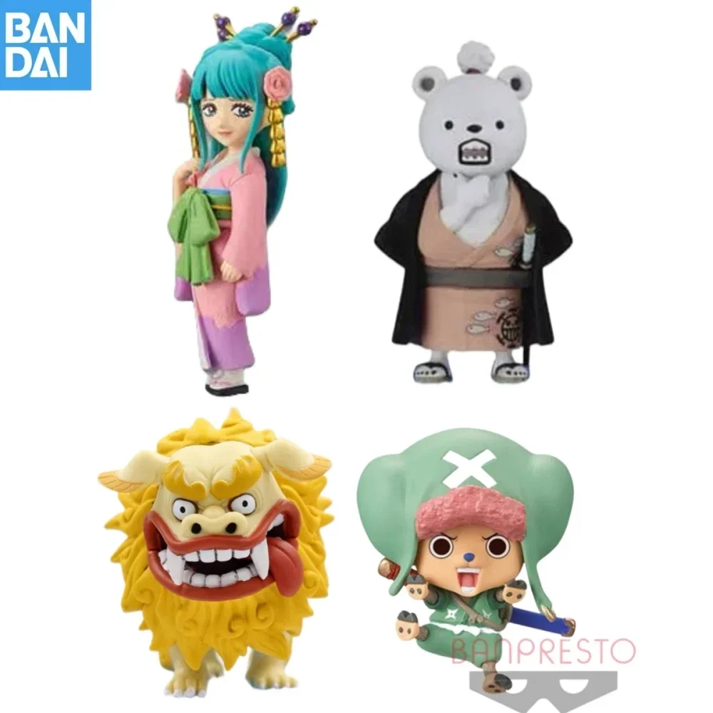 Bandai-figuras de acción de ONE PIECE, juguetes originales de Anime Wcf, Banpresto, Bepo, Tony, Chopper, Lion Dog, Kozuki, Hiyori, regalos de cumpleaños para niños