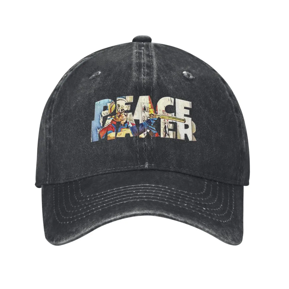 

The Peacemaker Best Movie Emblem Baseball Cap Vintage Distressed Cotton Sun Cap Unisex Outdoor Workouts Hats Cap