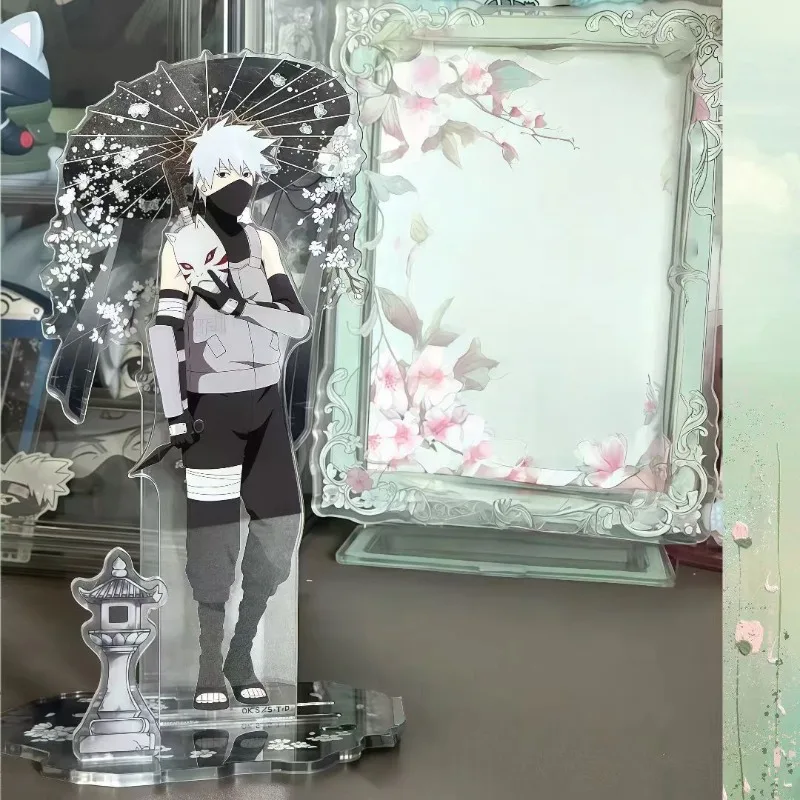 10cm/3.93in NARUTO Anime Akrylowe Podstawki Figurki Parasol Kakashi Kolekcjonerskie Dekoracje Pokojowe Prezenty Świąteczne
