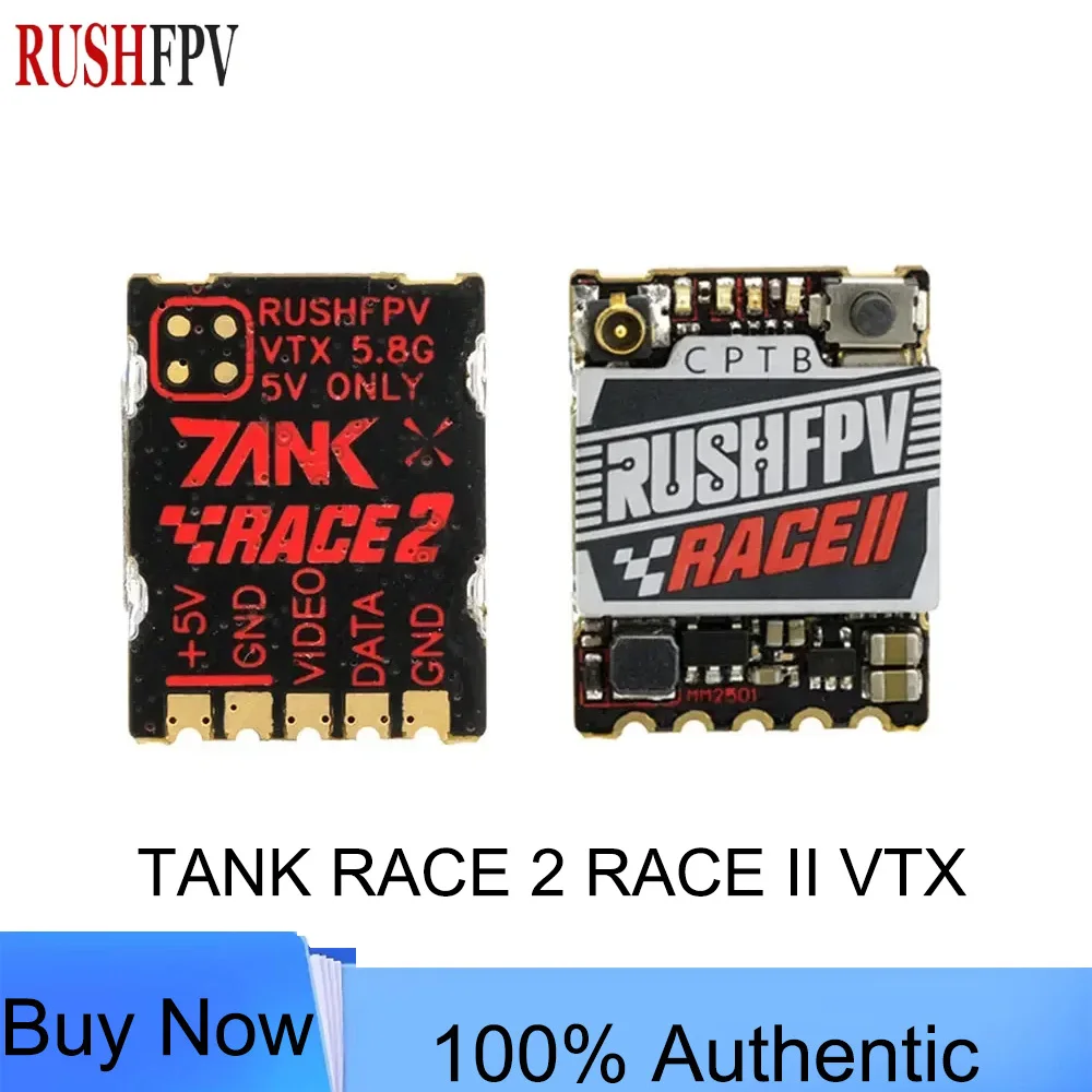 RUSHFPV RUSH TANK RACE 2 II 5.8G 48CH FPV VTX 25mW 100mW 200mW PitMode SmartAudio 20x15mm RC Racing Drone Video Transmitter
