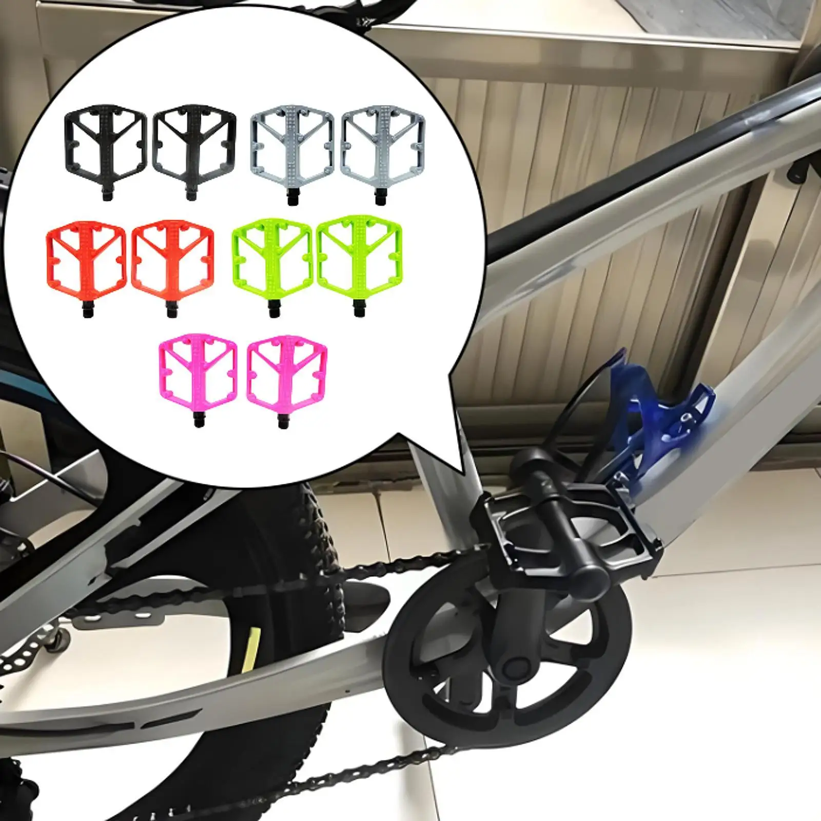 

2 Pieces Mountain Bike Pedals Nonslip for Components BMX Cycling Accessories