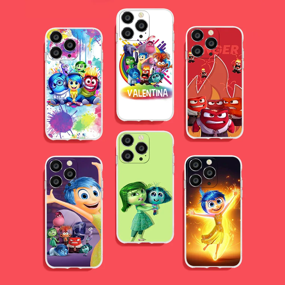 IQ-24 Inside Out 2 Soft Case for OPPO VIVO Reno A17k A77s A78 Findx5 8 8t Y35 Y22s Y16 Y02s Y02 Y01 X80 V25 Pro