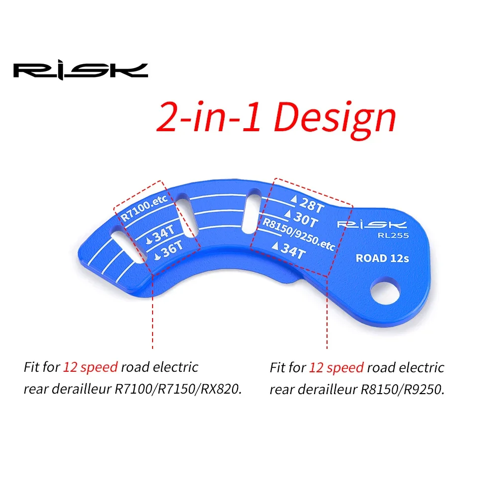 Road Bike 12T Electric Rear Derailleur Adjuster Adjustment Gauge Guide Tool Chain Gap Tool For shimano R7100 R7150 RX820 R8150