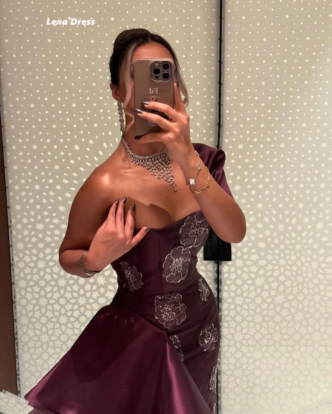 Lena Custom Made Dress Wedding Elegant Women's Dresses for Wedding Party Dress Woman 2025 Satin Cloth Mermaid One Shoulder Prom