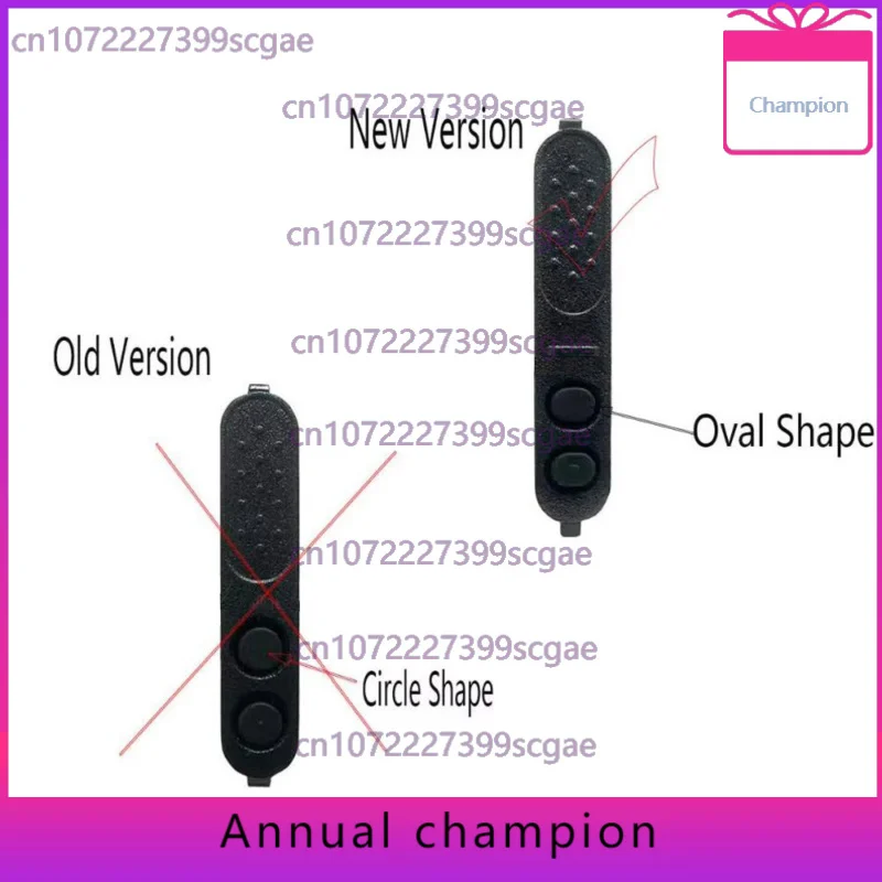 10X New Version PTT Launch Button Bezel for Motorola Radio DEP450 DP1400 CP200d