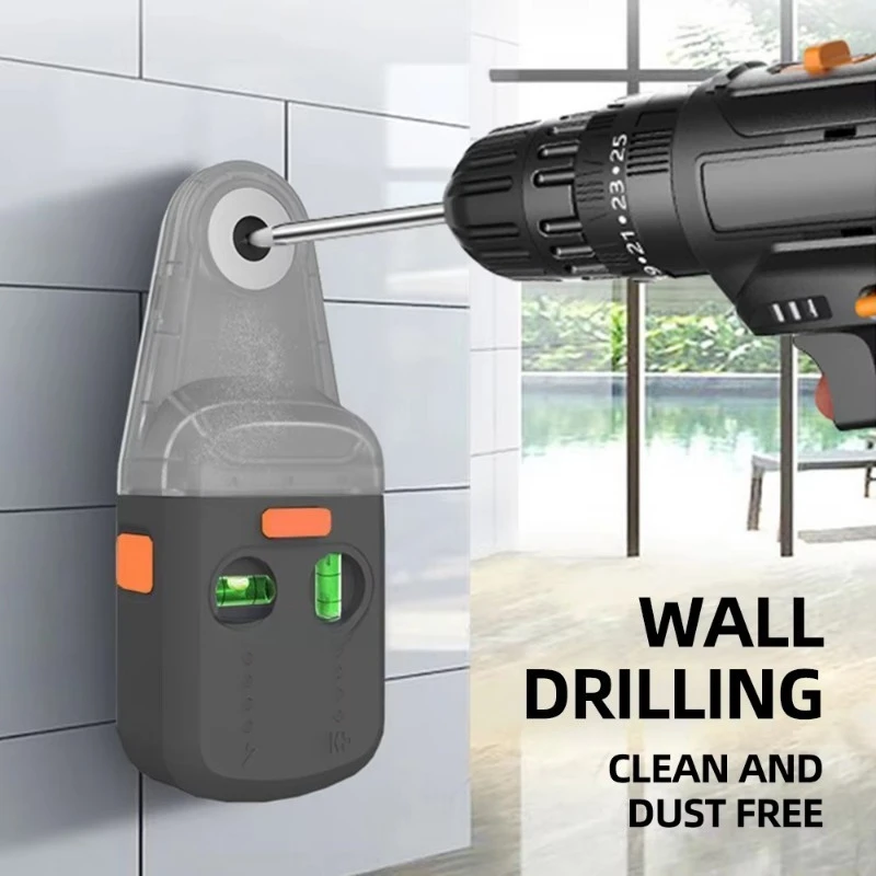 M9912 Electric Drilling Dust Collector  Level Meter IP54 Anti Water Wall Suction Vacuum Drilling Operation