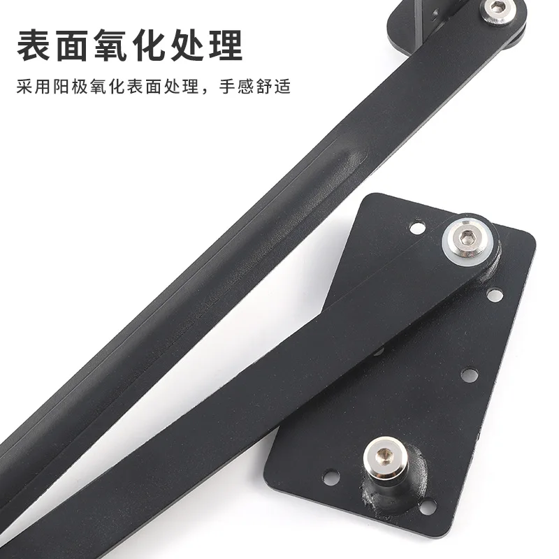 Multifunctional down-turning folding table hardware, new hidden bar support connecting frame telescopic dining table accessories