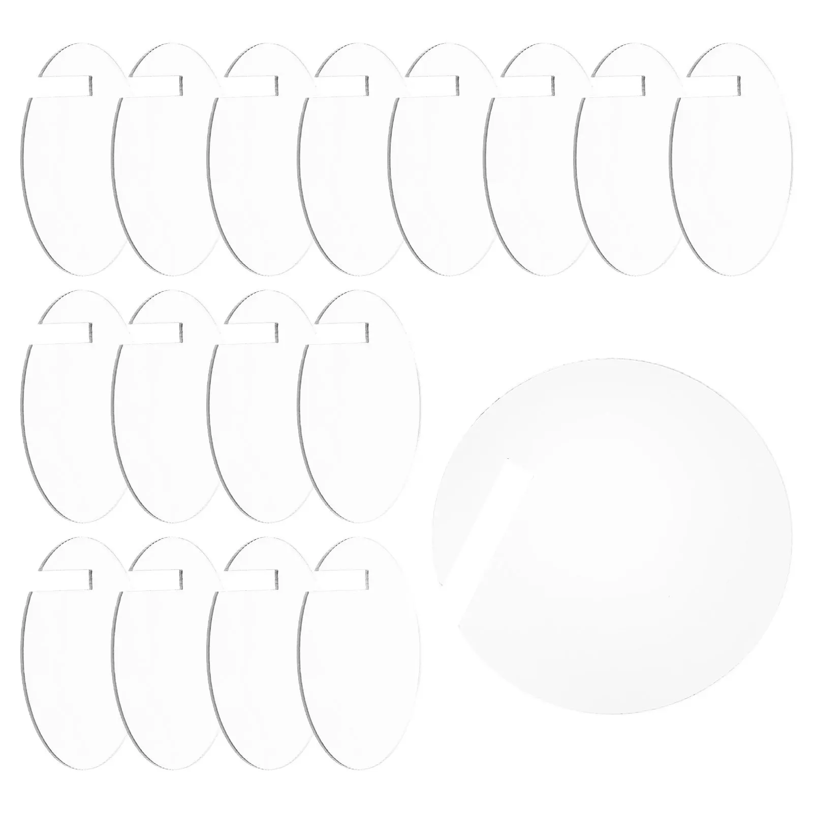 

30Pcs Acrylic Beverage Labels Round Customizable Reusable Party Drink Markers Wine Glass Charms Delicate Cup Identifiers