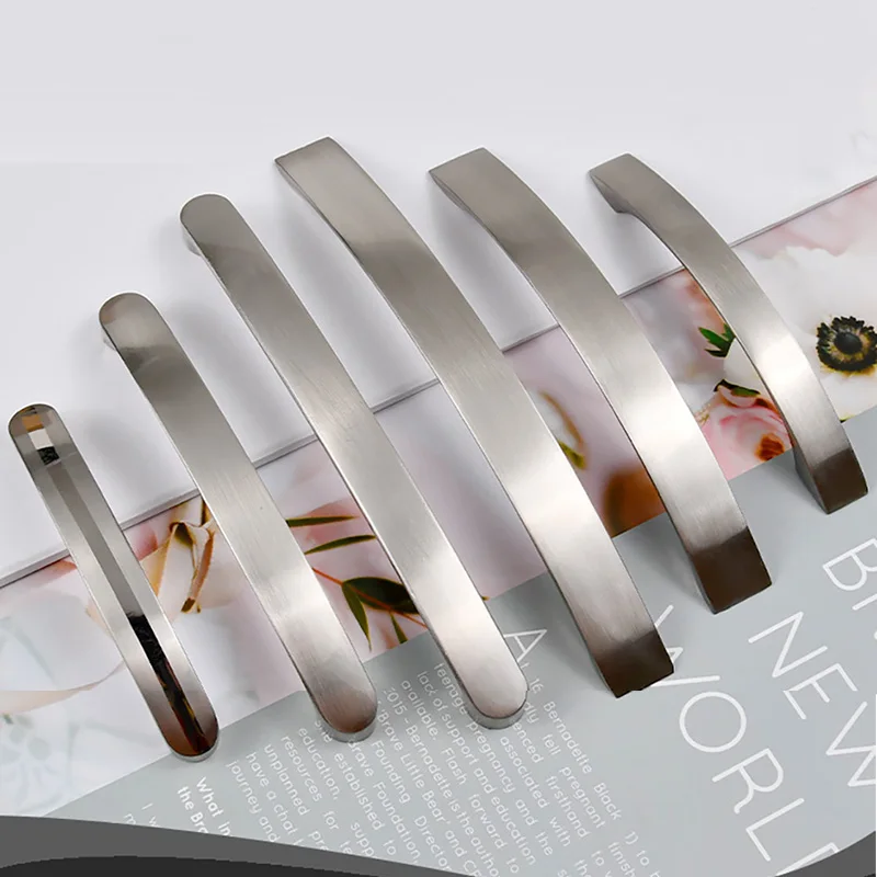 

Modern Minimalist Thickened Solid Brushed Door Handles Cabinets Drawers Furniture Hardware Aluminum Alloy Handle Accessories﻿