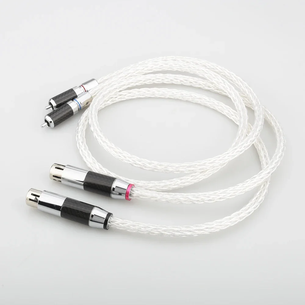 

Высококачественный аудиокабель RCA «папа» на XLR «мама» 8AG Signature OCC с посеребренным покрытием для превосходной передачи звука