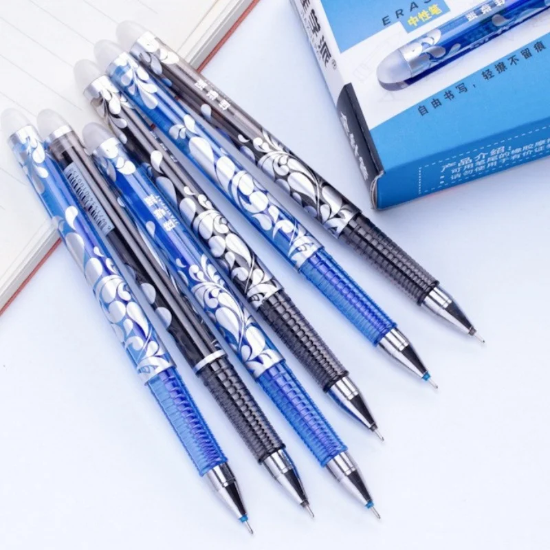 

46 шт. (включая 2 черных ручки, 2 синие ручки + 20 черных стержней для ручек, 20 синих стержней для ручек + 2 ластики), набор стираемых гелевых ручек, моющаяся ручка, волшебная стираемая ручка, офисные и школьные канцелярские принадлежности, гладкое письм