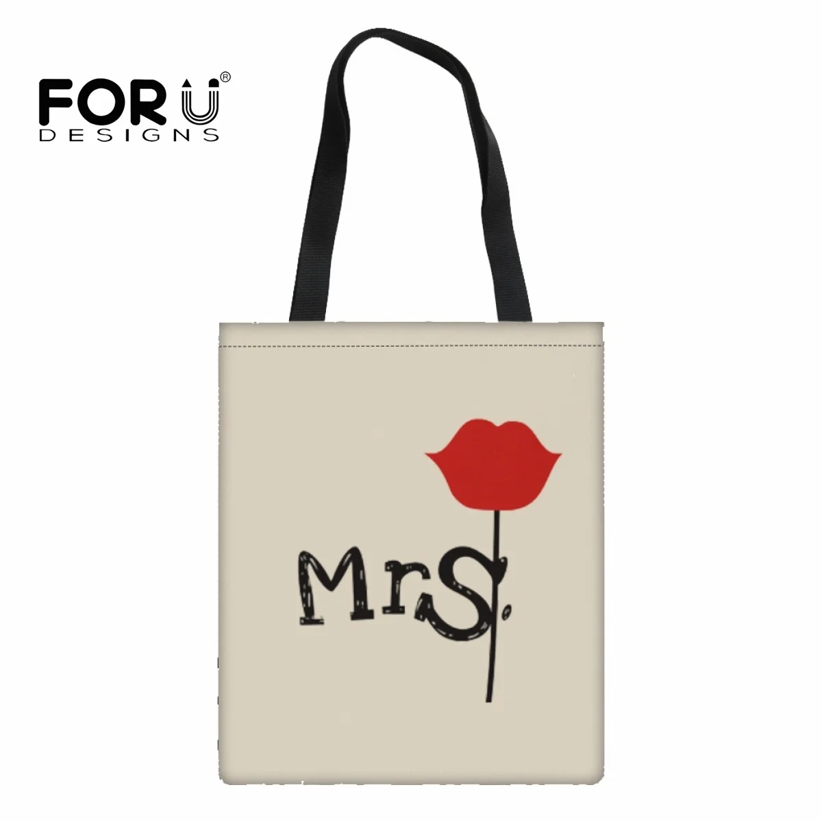 

FORUDESIGNS Minimalist Shopping Bag Shopper Bags Mrs. Always Right Theme Tote Bag Shoulder Bag Canvas Bag Handbag High Street